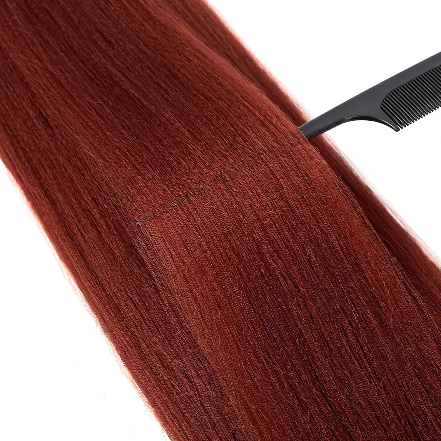 imageBraiding Hair Pre Stretched 24 inch 8 Packs Natural Black Easy Braid Synthetic Professional Soft Yaki TextureNo Itch Hot Water Setting Hair Extensions for Braids 24in1B350