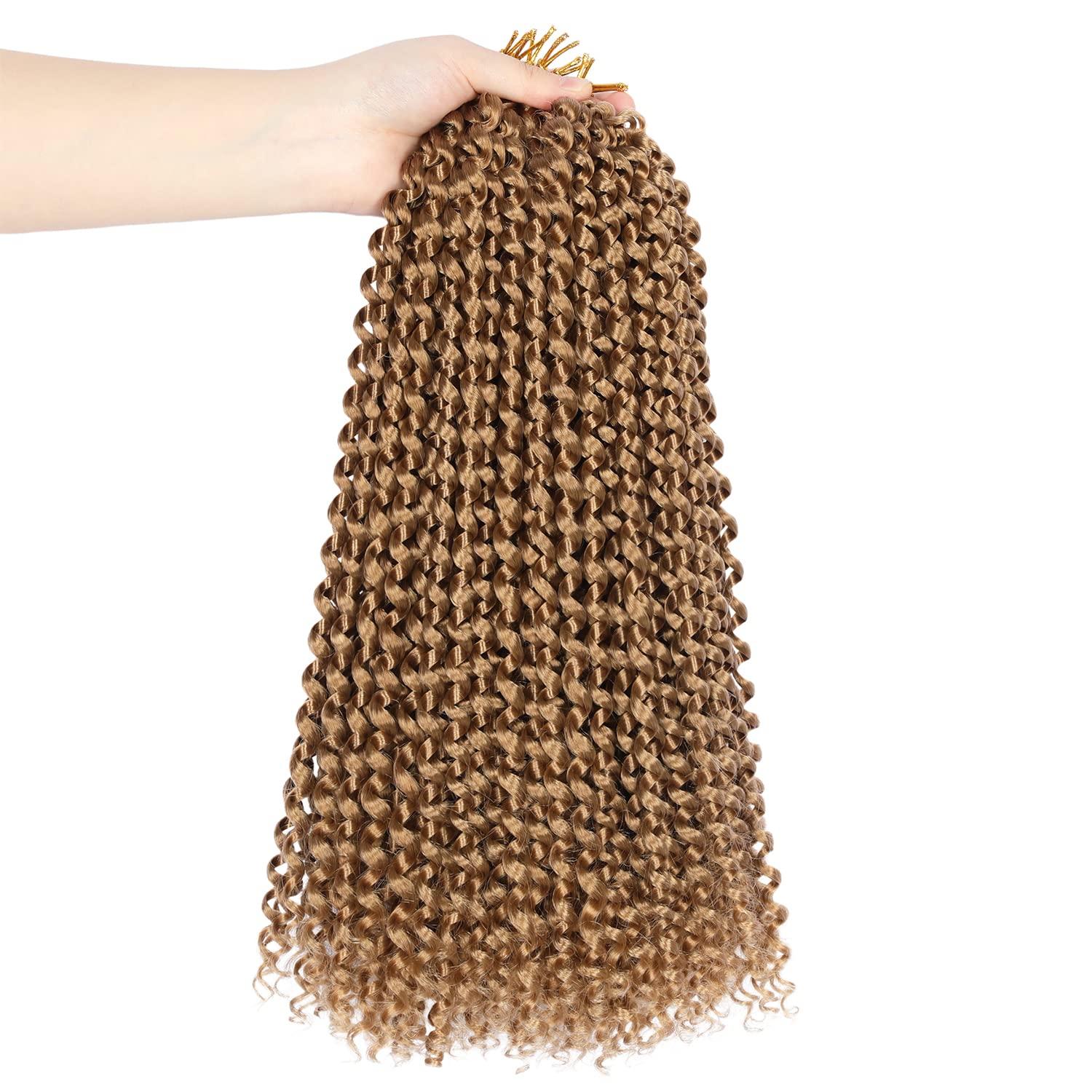 imageUbeleco Passion Twist Hair 18 Inch 6 Packs x22 strands pack132 Strands Full Head Water Wave Crochet Hair Long Curly Braiding Hair Spring Twist Braids Hair Extensions for Black Women27