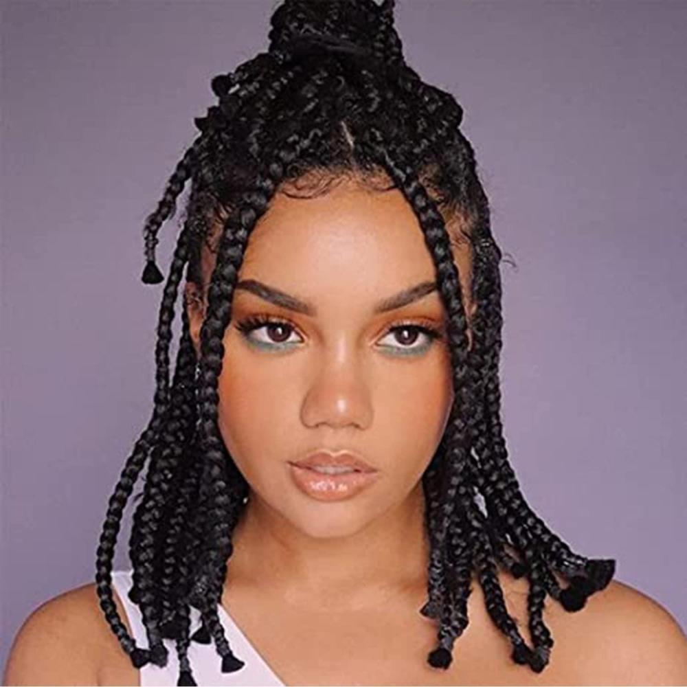 imageBraiding Hair Pre Stretched 24 inch 8 Packs Natural Black Easy Braid Synthetic Professional Soft Yaki TextureNo Itch Hot Water Setting Hair Extensions for Braids 24in1B1B