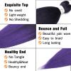 Braiding Hair Pre Stretched 24 inch 8 Packs Natural Black Easy Braid Synthetic Professional Soft Yaki Texture,No Itch, Hot Water Setting Hair Extensions for Braids (24in,1B#)(1B/Purple)