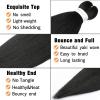 Braiding Hair Pre Stretched 24 inch 8 Packs Natural Black Easy Braid Synthetic Professional Soft Yaki Texture,No Itch, Hot Water Setting Hair Extensions for Braids (24in,1B#)(#2)