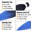Braiding Hair Pre Stretched 24 inch 8 Packs Natural Black Easy Braid Synthetic Professional Soft Yaki Texture,No Itch, Hot Water Setting Hair Extensions for Braids (24in,1B#)(1B/Blue)