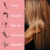 Silver Hair Tinsel 12Pcs Clip in Hair Tinsel Kit 20.5 Inch Fairy Hair Tinsel Kit Heat Resistant Silver Hair Accessories Glitter Hair Extensions for Christmas Halloween Cosplay Party(Black)
