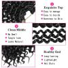 Ubeleco Passion Twist Hair 18 Inch 6 Packs x22 strands pack=132 Strands Full Head Water Wave Crochet Hair Long Curly Braiding Hair Spring Twist Braids Hair Extensions for Black Women(1#)