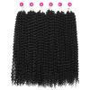 Ubeleco Passion Twist Hair 18 Inch 6 Packs x22 strands pack=132 Strands Full Head Water Wave Crochet Hair Long Curly Braiding Hair Spring Twist Braids Hair Extensions for Black Women(1#)