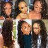 Ubeleco Passion Twist Hair 18 Inch 6 Packs x22 strands pack=132 Strands Full Head Water Wave Crochet Hair Long Curly Braiding Hair Spring Twist Braids Hair Extensions for Black Women(4#)