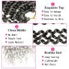 Ubeleco Passion Twist Hair 18 Inch 6 Packs x22 strands pack=132 Strands Full Head Water Wave Crochet Hair Long Curly Braiding Hair Spring Twist Braids Hair Extensions for Black Women(1B/Gray#)