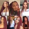 Ubeleco Passion Twist Hair 18 Inch 6 Packs x22 strands pack=132 Strands Full Head Water Wave Crochet Hair Long Curly Braiding Hair Spring Twist Braids Hair Extensions for Black Women(350#)