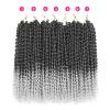 Ubeleco Passion Twist Hair 18 Inch 6 Packs x22 strands pack=132 Strands Full Head Water Wave Crochet Hair Long Curly Braiding Hair Spring Twist Braids Hair Extensions for Black Women(1B/Gray#)