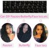 Ubeleco Passion Twist Hair 18 Inch 6 Packs x22 strands pack=132 Strands Full Head Water Wave Crochet Hair Long Curly Braiding Hair Spring Twist Braids Hair Extensions for Black Women(1B/350#)