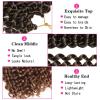 Ubeleco Passion Twist Hair 18 Inch 6 Packs x22 strands pack=132 Strands Full Head Water Wave Crochet Hair Long Curly Braiding Hair Spring Twist Braids Hair Extensions for Black Women(1B/30#)