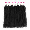 Ubeleco Passion Twist Hair 18 Inch 6 Packs x22 strands pack=132 Strands Full Head Water Wave Crochet Hair Long Curly Braiding Hair Spring Twist Braids Hair Extensions for Black Women(1B#)