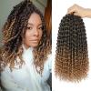 imageUbeleco Passion Twist Hair 18 Inch 6 Packs x22 strands pack132 Strands Full Head Water Wave Crochet Hair Long Curly Braiding Hair Spring Twist Braids Hair Extensions for Black Women1B27