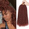 Ubeleco Passion Twist Hair 18 Inch 6 Packs x22 strands pack=132 Strands Full Head Water Wave Crochet Hair Long Curly Braiding Hair Spring Twist Braids Hair Extensions for Black Women(350#)