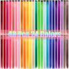 Ubeleco 48 Packs Colored Hair Extensions 22 Inch Rainbow Multi-color Straight Synthetic Hairpiece Party Highlights Colored Clip in Hair Extensions Halloween Cosplay Christmas for Kids Girls Gift