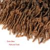 24inch Butterfly Faux Locs Crochet Hair 7 Packs Pre-Looped Distressed Locs Crochet Braids Messy Soft Crochet Butterfly Locs Pre-twisted Faux Locs (1B/30)