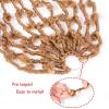 24inch Soft Locs Hair 6 Packs Pre-Looped Butterfly Faux Locs Crochet Hair Messy Soft Crochet Butterfly Locs Pre-twisted Faux Locs (6pcs #27)