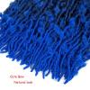 6Packs Butterfly Faux Locs Crochet Hair 24 inch Long Faux Locs Crochet Braids Pre looped Distressed Butterfly Crochet Soft Locs Synthetic Hair Extensions (1B/Blue)