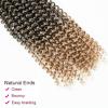 Ubeleco 18 Inch Passion Twist Hair,7 Packs Water Wave Crochet Hair for Women Ombre Blonde Passion Twist Crochet Hair Long Bohemian Synthetic Curly Braiding Hair Extensions(7pcs,1B/OT27)