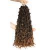24inch Butterfly Faux Locs Crochet Hair 7 Packs Pre-Looped Distressed Locs Crochet Braids Messy Soft Crochet Butterfly Locs Pre-twisted Faux Locs (1B/30)