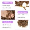 Braiding Hair Pre Stretched 14 inch 3 Packs Braiding Hair Professional Yaki Synthetic Hot Water Setting, Easy To Install Hair for Braiding (14in,Mint Green)