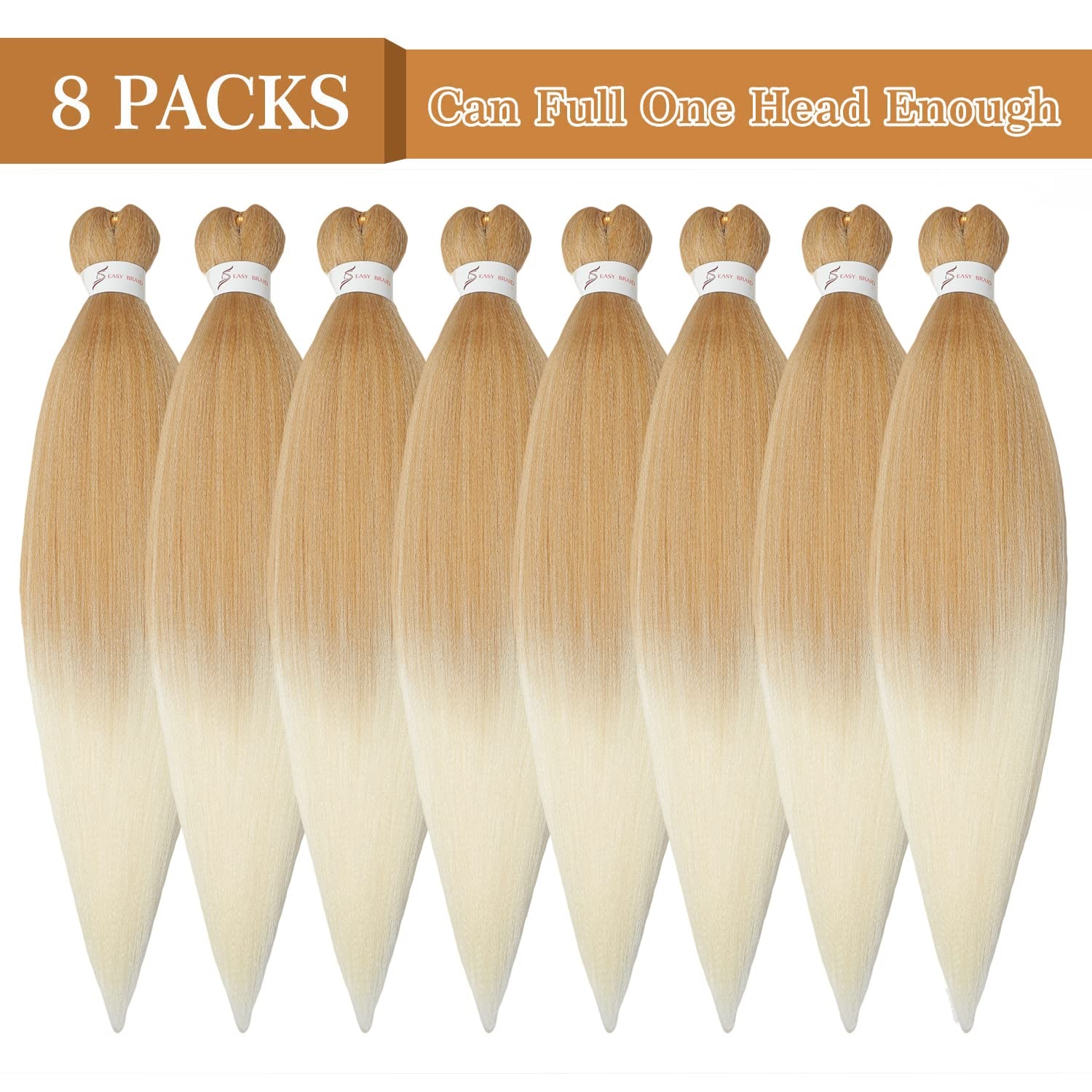 image:imageBraiding Hair Pre Stretched 24 inch 3 Packs Professional Yaki Synthetic Hot Water Easy To Install Hair for Braiding 1B2727613