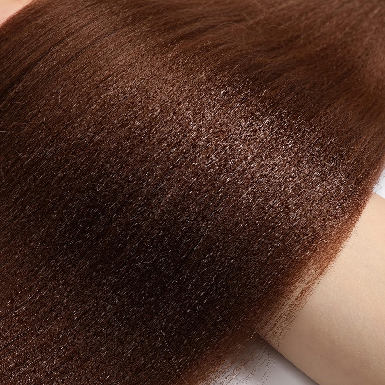 image:imageBraiding Hair Pre Stretched 24 inch 3 Packs Professional Yaki Synthetic Hot Water Easy To Install Hair for Braiding 1B2730