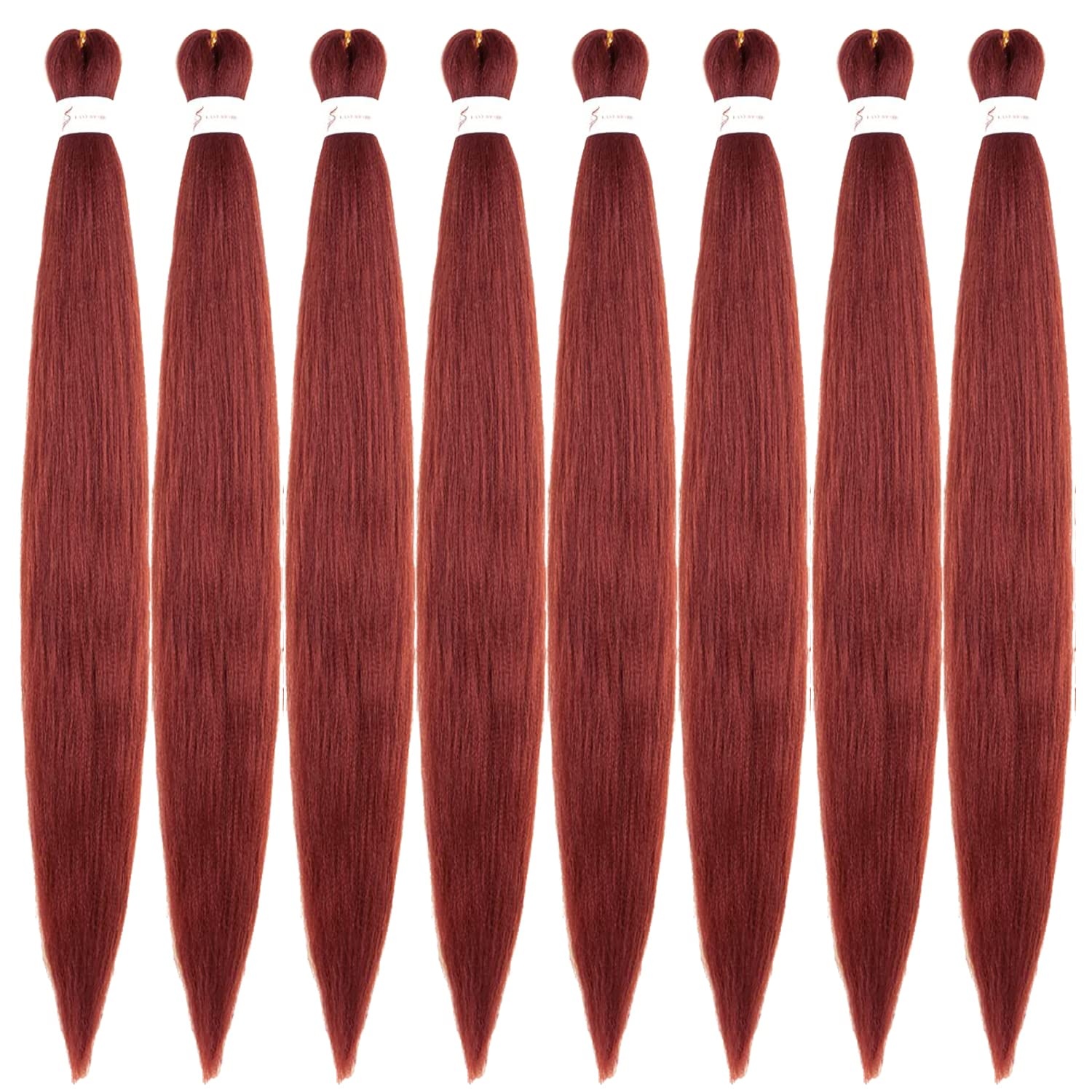 image:imageBraiding Hair Pre Stretched 24 inch 3 Packs Professional Yaki Synthetic Hot Water Easy To Install Hair for Braiding 1B27350