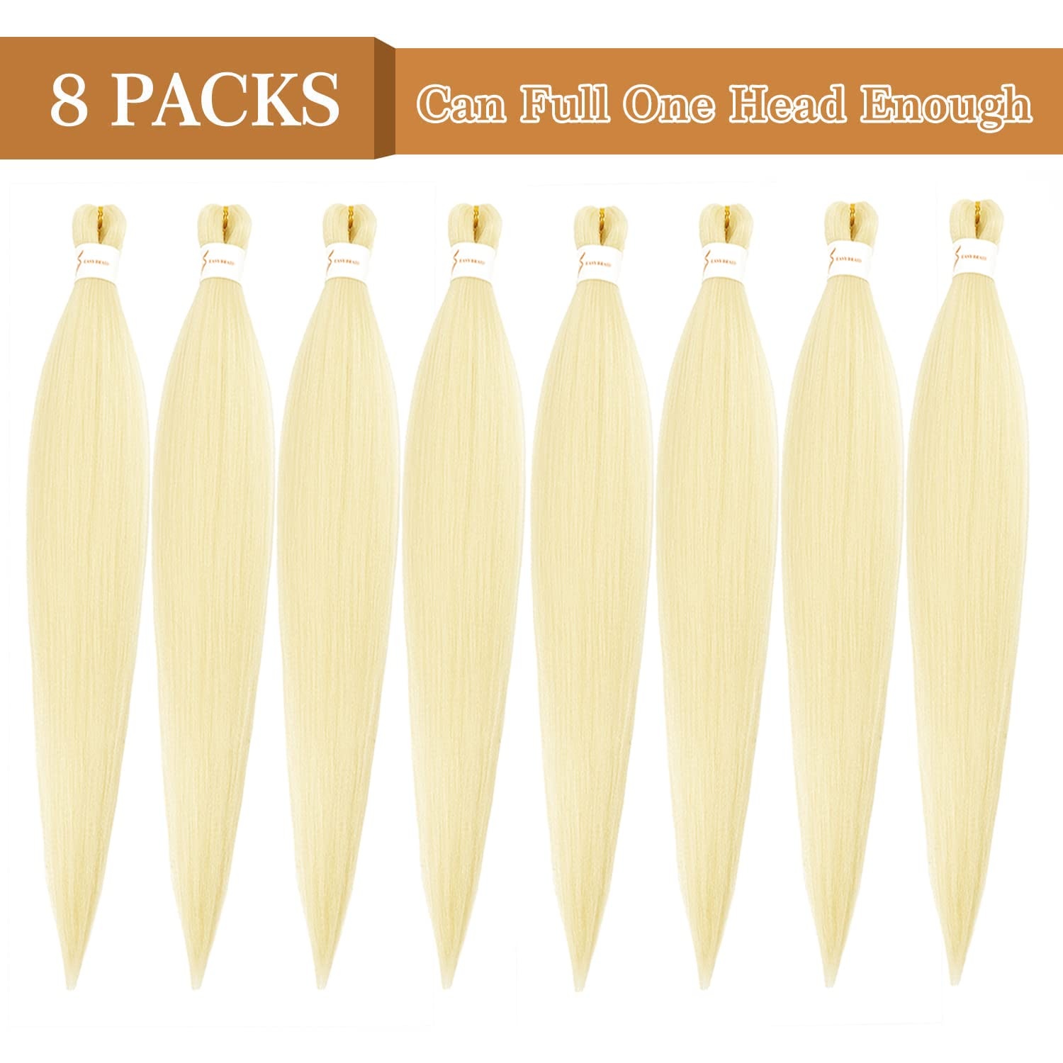 image:imageBraiding Hair Pre Stretched 24 inch 3 Packs Professional Yaki Synthetic Hot Water Easy To Install Hair for Braiding 1B27613