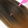 Braiding Hair Pre Stretched 24 inch 3 Packs Professional Yaki Synthetic Hot Water Easy To Install Hair for Braiding (1B/27#)(1B/27)