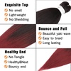 Braiding Hair Pre Stretched 24 inch 3 Packs Professional Yaki Synthetic Hot Water Easy To Install Hair for Braiding (1B/27#)(1B/900)