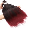 Braiding Hair Pre Stretched 24 inch 3 Packs Professional Yaki Synthetic Hot Water Easy To Install Hair for Braiding (1B/27#)(1B/900)