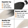 Braiding Hair Pre Stretched 24 inch 3 Packs Professional Yaki Synthetic Hot Water Easy To Install Hair for Braiding (1B/27#)(1B/Silver)
