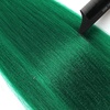 Braiding Hair Pre Stretched 24 inch 3 Packs Professional Yaki Synthetic Hot Water Easy To Install Hair for Braiding (1B/27#)(Green)