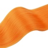 Braiding Hair Pre Stretched 24 inch 3 Packs Professional Yaki Synthetic Hot Water Easy To Install Hair for Braiding (1B/27#)(Orange)