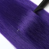 Braiding Hair Pre Stretched 24 inch 3 Packs Professional Yaki Synthetic Hot Water Easy To Install Hair for Braiding (1B/27#)(Purple)